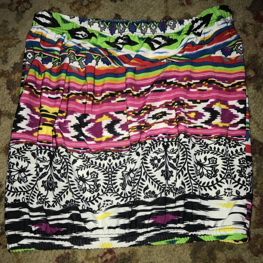 Pattern tube top